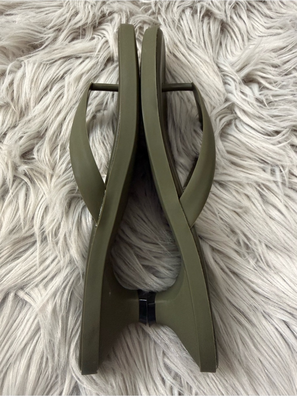 JEFFREY CAMPBELL Lollipop Kitten Heel Sandal in Khaki Matte Size 7 - Picture 6 of 10